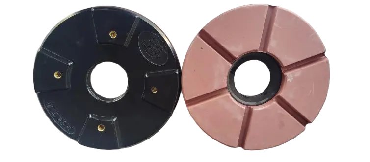 disc buff used for final polishing of granite slabs mirror finish